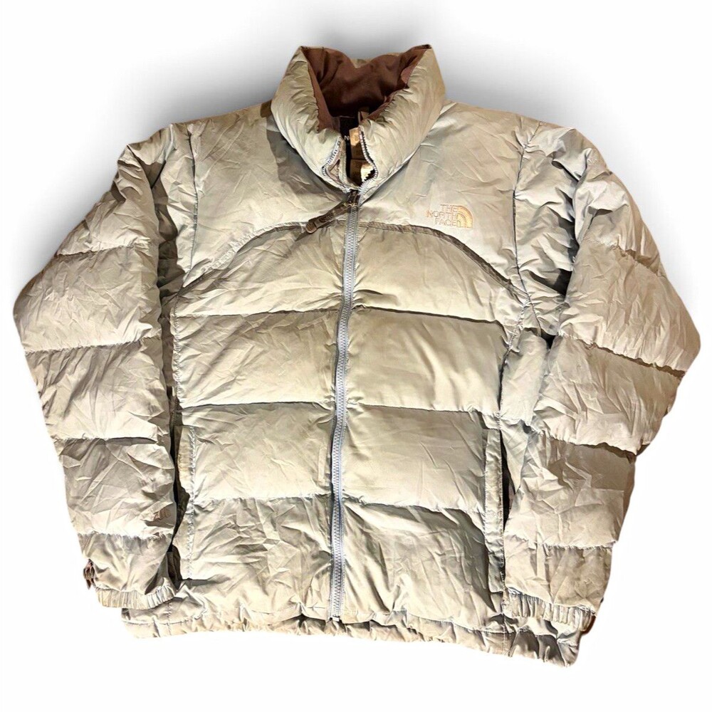 The North Face Women's Light Blue 700 Down Insulated Puffer Coat Size Medium